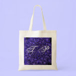 Monogram Initials Shopping Lunch Bag bags