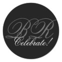 Monogram Invitation Seal_ Celebrate! stickers