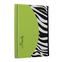 Monogram iPad Zebra Case iPad Folio Cover