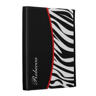 Monogram iPad Zebra Case iPad Folio Covers