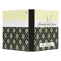 Monogram Ivory Wedding Planning & Photo Albumn binders