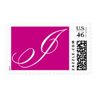 Monogram J 7 by Ceci New York Postage Stamps