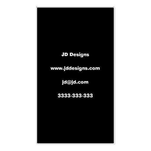 Monogram J business cards (back side)