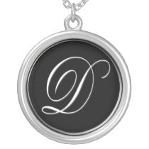 Monogram jewelry necklaces