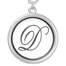Monogram jewelry necklaces