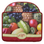 Monogram Juicy Natural Delicious Ripe Fresh Fruits Sleeves For MacBook Pro