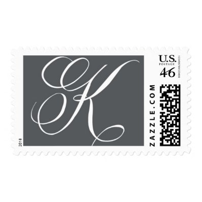 Monogram K 4 by Ceci New York Stamps