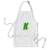 monogram K aprons