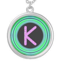 Monogram "K" necklaces