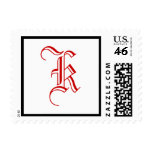 Monogram K Wedding Postage Monograms