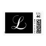 Monogram L Wedding Postage Stamps