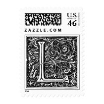 Monogram 'L' with Dots - Stamp