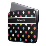 Monogram Laptop Case Polka Dots laptop sleeves