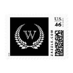 Monogram Laurel Black/White stamps