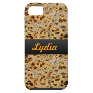 Monogram Leopard Animal Print iPhone 5/5S Cover For iPhone 5/5S