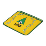 Monogram Letter A in Soccer Green rickshaw sleeves