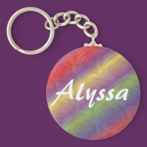 Monogram Letter A Multi Color Roses Keychain keychains