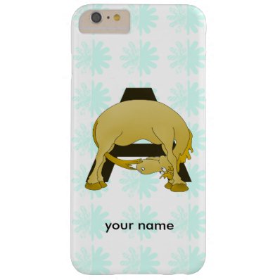 Monogram Letter A Pony Barely There iPhone 6 Plus Case