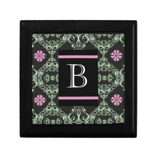 Monogram Letter B Keepsake Box | Zazzle