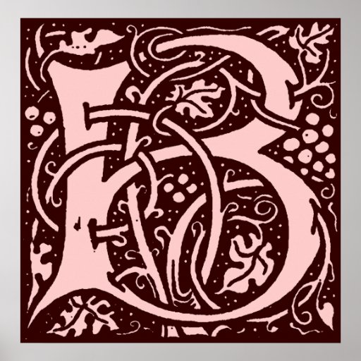Monogram Letter B Print | Zazzle