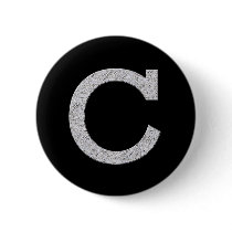 Monogram Letter C buttons by JustParties Monogram Letter C buttons