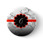 Monogram Letter C Red Pins