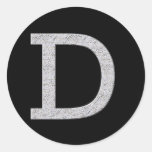Monogram Letter D Sticker