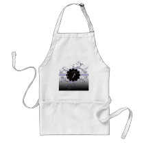 Monogram Letter F Violet Apron