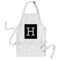 Monogram Letter H aprons
