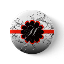 Monogram Letter H Buttons