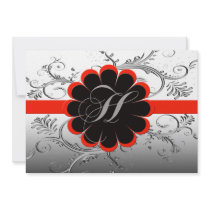 Monogram Letter H Invitation