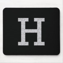 Monogram Letter H mousepads by JustParties Monogram Letter H mousepads