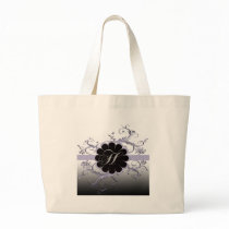 Monogram Letter H Violet Bag