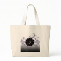 Monogram Letter I Violet Canvas Bag