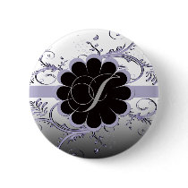 Monogram Letter J Violet Pin