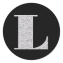 Monogram Letter L stickers