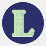 Monogram Letter L Stickers