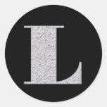 Monogram Letter L Stickers