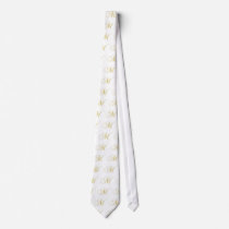 Monogram Letter M Golden Single Neckties