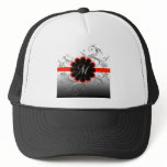 Monogram Letter M Red hats