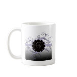 Monogram Letter N Violet Coffee Mug