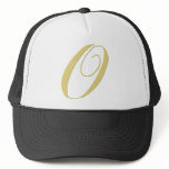 Monogram Letter O Golden Single hats