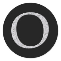 Monogram Letter O stickers by JustParties Monogram Letter O stickers