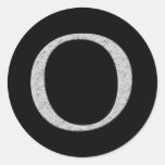 Monogram Letter O Sticker