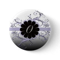 Monogram Letter O Violet Pin