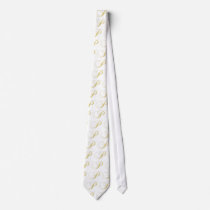 Monogram Letter P Golden Single Ties
