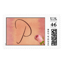 Monogram Letter P stamps