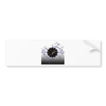 Monogram Letter P Violet Bumper Stickers