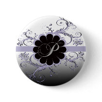 Monogram Letter P Violet Pins