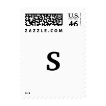Monogram letter. postage
